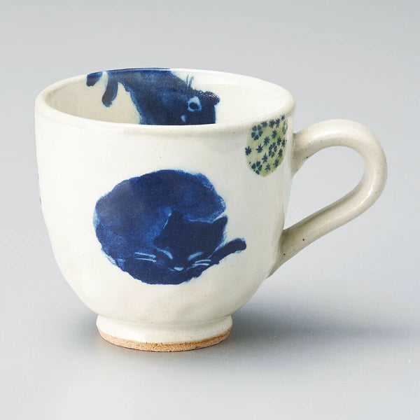 🐾✨ Cats and Marbles Handmade Mug | Limited Edition, Made in Japan (GR)
