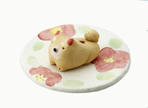 ππΈ Handmade Shiba Inu Incense Holder β Adorable Japanese Art Piece β¨π―οΈ
