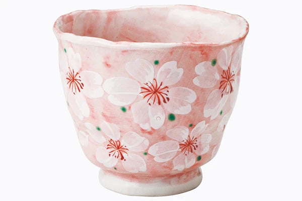πΈπ΅ Sakura Yunomi Tea Cup β Made in Japan Pink