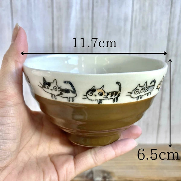 🐱🍚【Family Cat Rice Bowl】Adorable & Limited Edition! 🐾✨