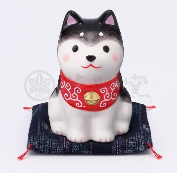 ππ Shiba Inu Sitting Ceramic Ornament β 7.5 cm Black