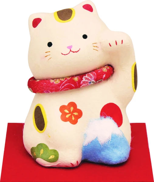 π»π± Handmade Mt. Fuji Lucky Cat β Japanese Paper Ornament β¨