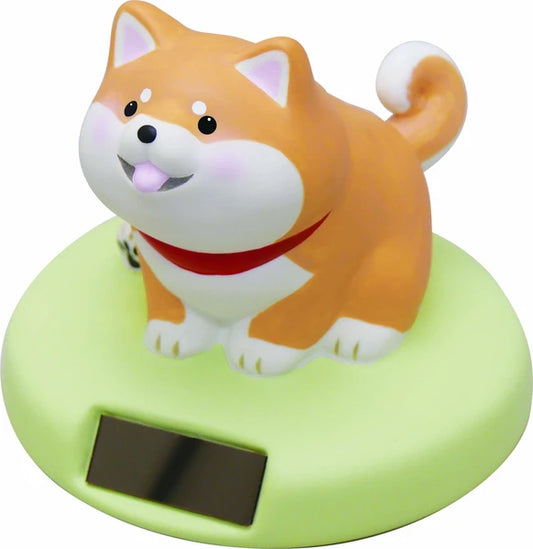 Brown 🐕 Solar-Powered Shiba Inu Ornament