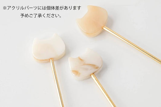 🐱FORK✨ Gold Cat Charm Cutlery – Made in Japan