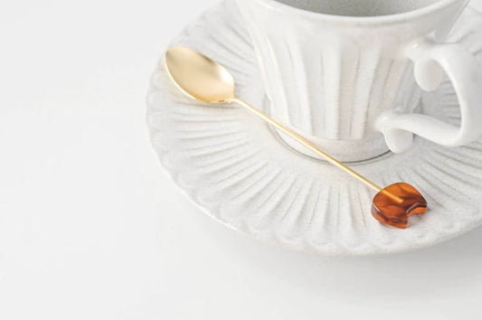 🐱 SPOON✨ Gold Cat Charm Cutlery – Made in Japan