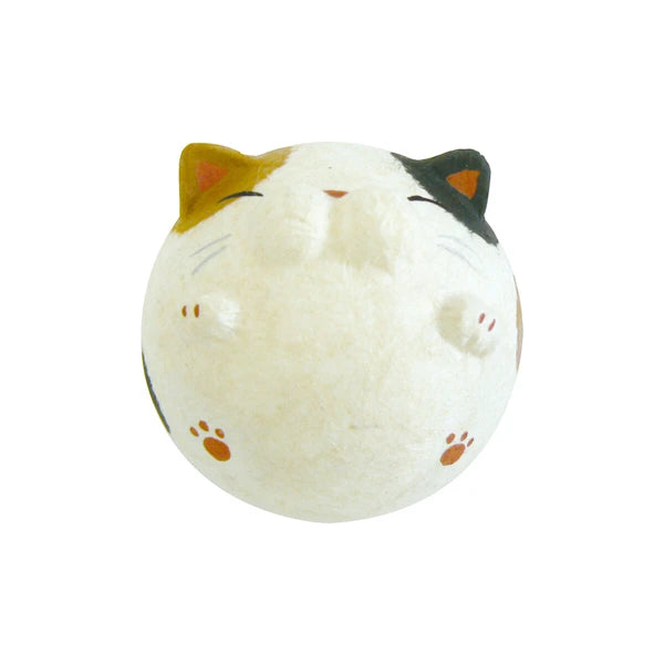 š± Handmade Round Cat Washi Ornament ā Made in Japan