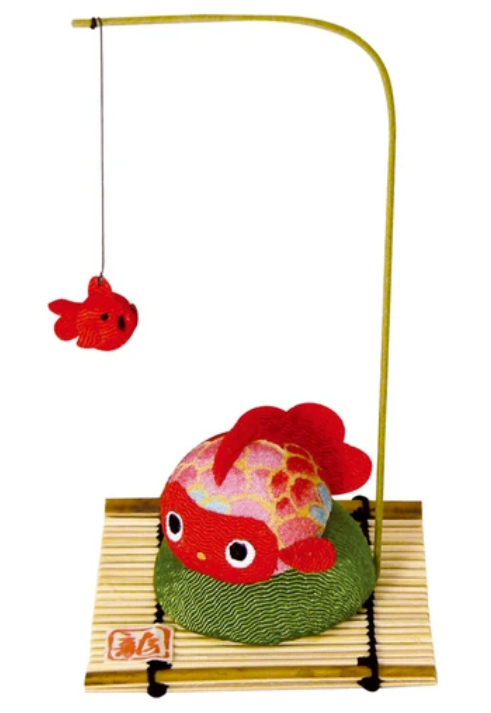 π π Handmade Chirimen Goldfish Mobile β Traditional Japanese Ornament