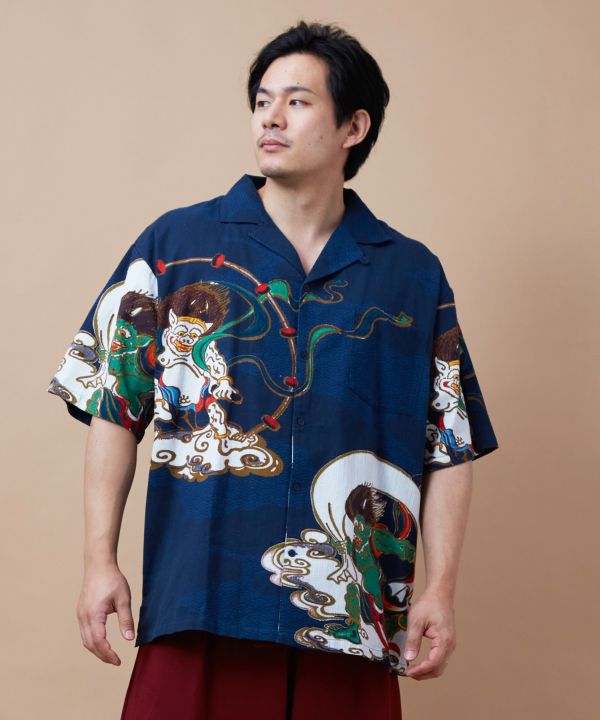 XL👘Ukiyo-e Inspired Japanese Aloha Shirt🌸