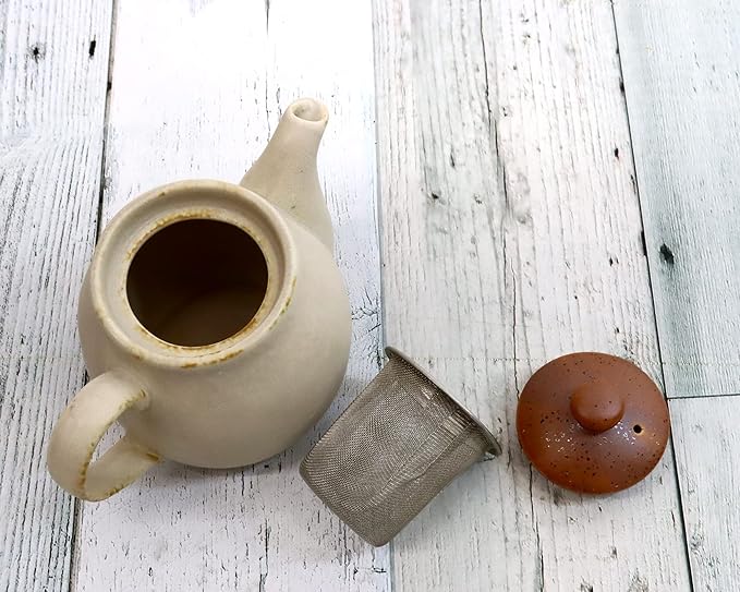 Pink🫖 Handmade Mini Teapot (with Tea Strainer)|Cozy Moments in a Cup 🍵