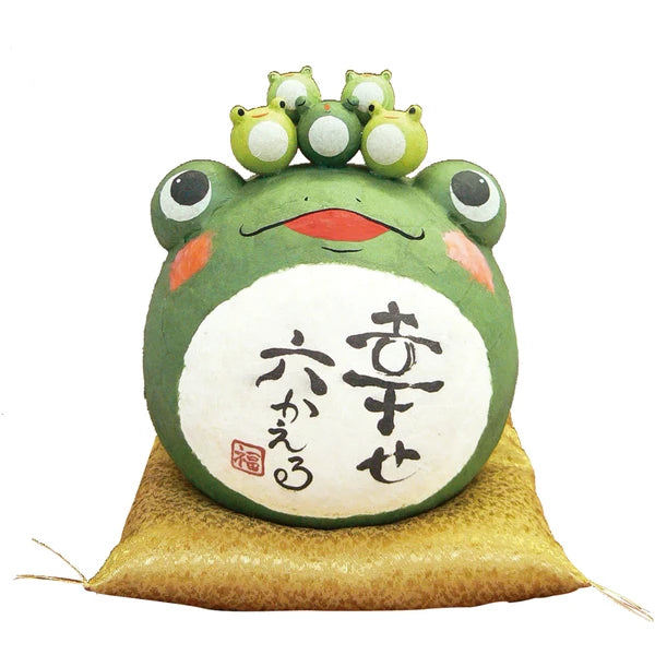 Chigiri-Washi Animal Ornament Chubby frog Japanese Paper