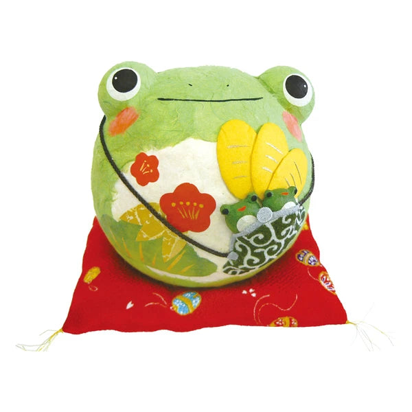 🐸 Lucky Washi Paper Frog Ornament – Handmade in Japan✨