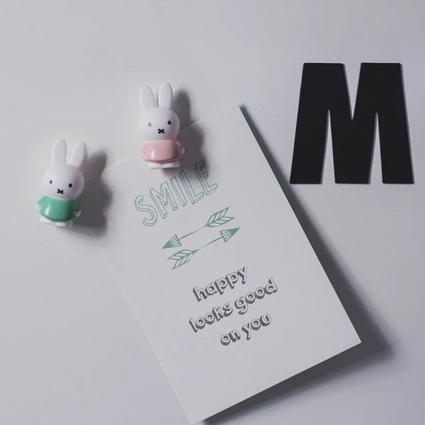 π°π§²β¨ Miffy Magnet Set β 4 pcs (Mix / Pastel)