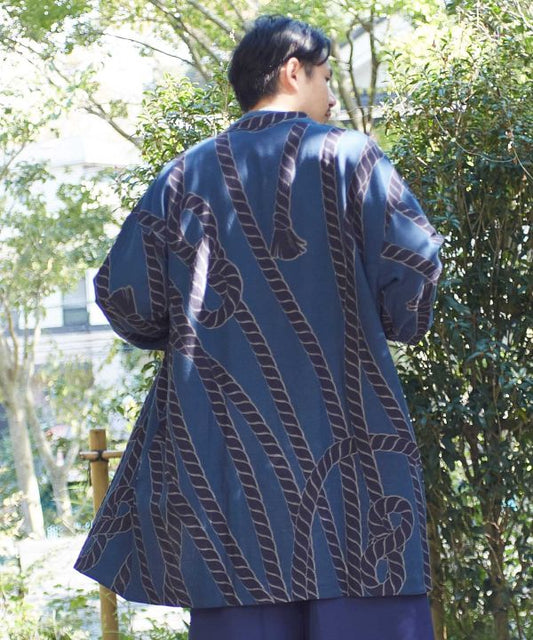 😎Breezy Indigo Haori 🌀lBK NAWA Haori 9321