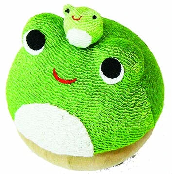 πΈπ Handmade Lucky Parent & Baby Frog β Japanese Chirimen Okiagari Ornament