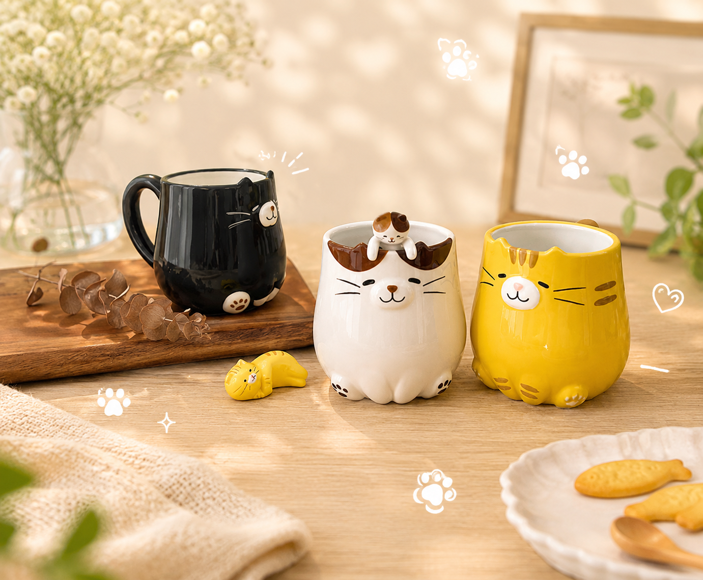 ๐พ Peek-a-Boo Kitten Spoon โ The Cutest Mug Buddy ๐ฑ๐ต