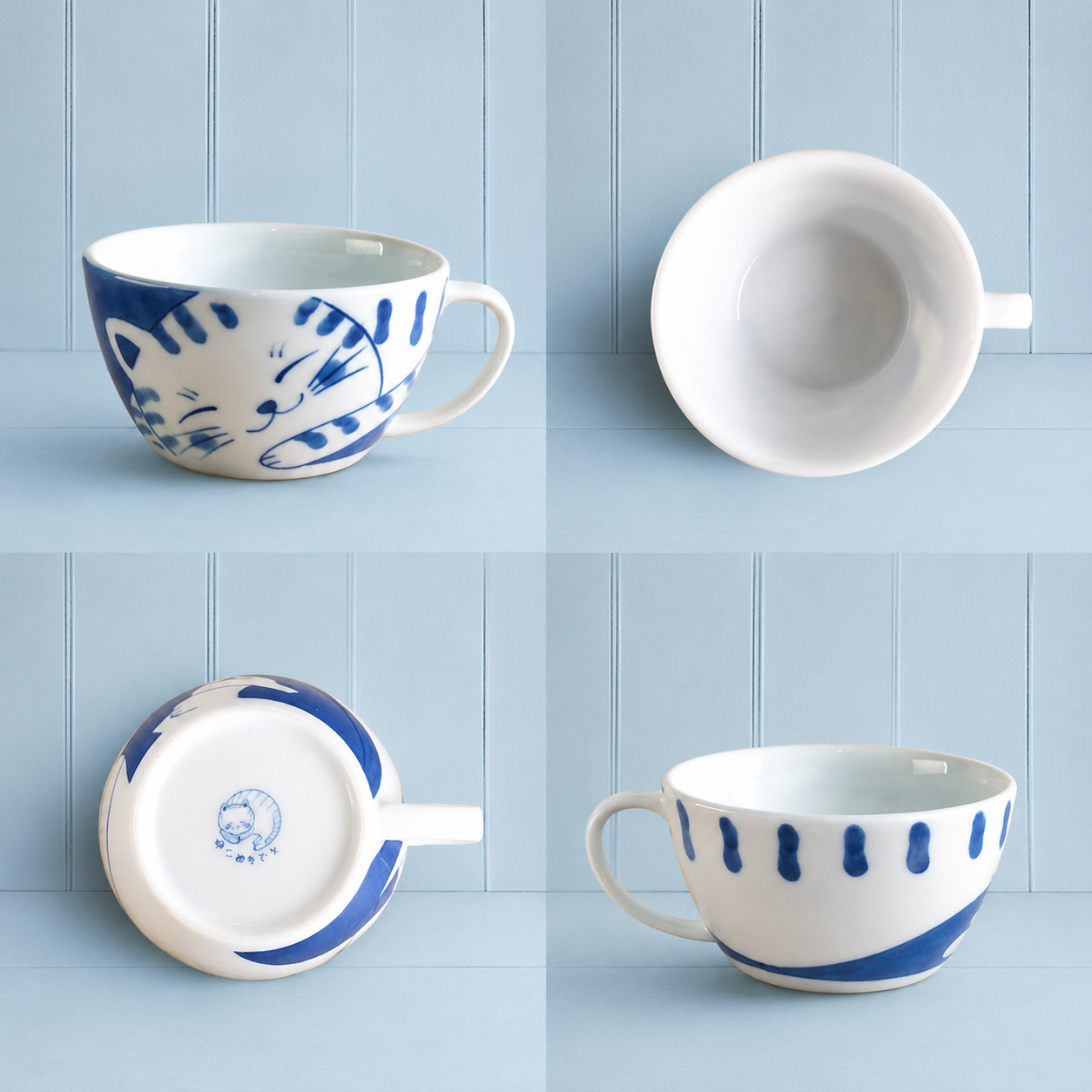 ๐พTora๐บ Napping Cat Delight: Elegance Soup Cup ๐บ๐พ