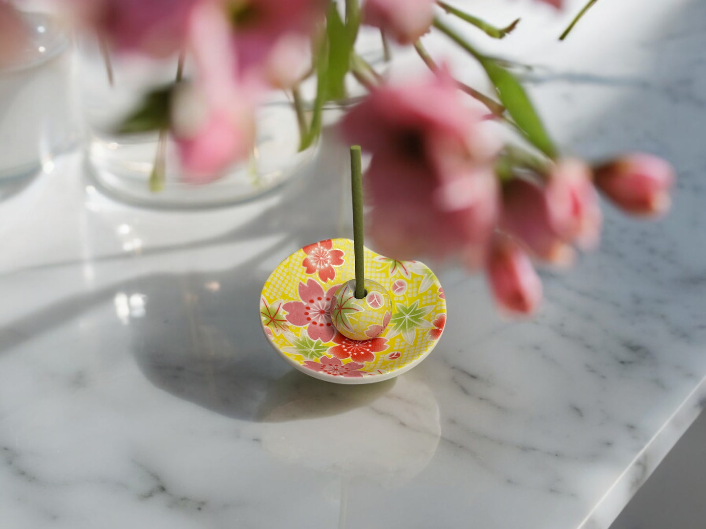 πΈ Brighten Your Space with Handcrafted Japanese Elegance: Floral Incense Holder πΌ
