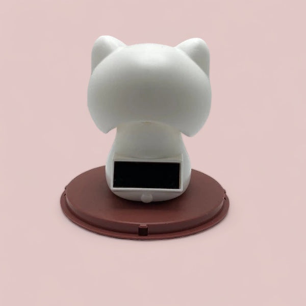 πLargeπ± Solar-Powered Nodding Cat: A Whimsical Touch of Japanese Charm πβ¨ (Eyes open)