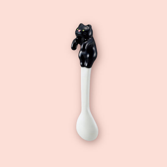 ✨🖤 Enchanting Black Stirring Cat Spoon: A Magical Addition to Your Daily Rituals! 🌙✨
