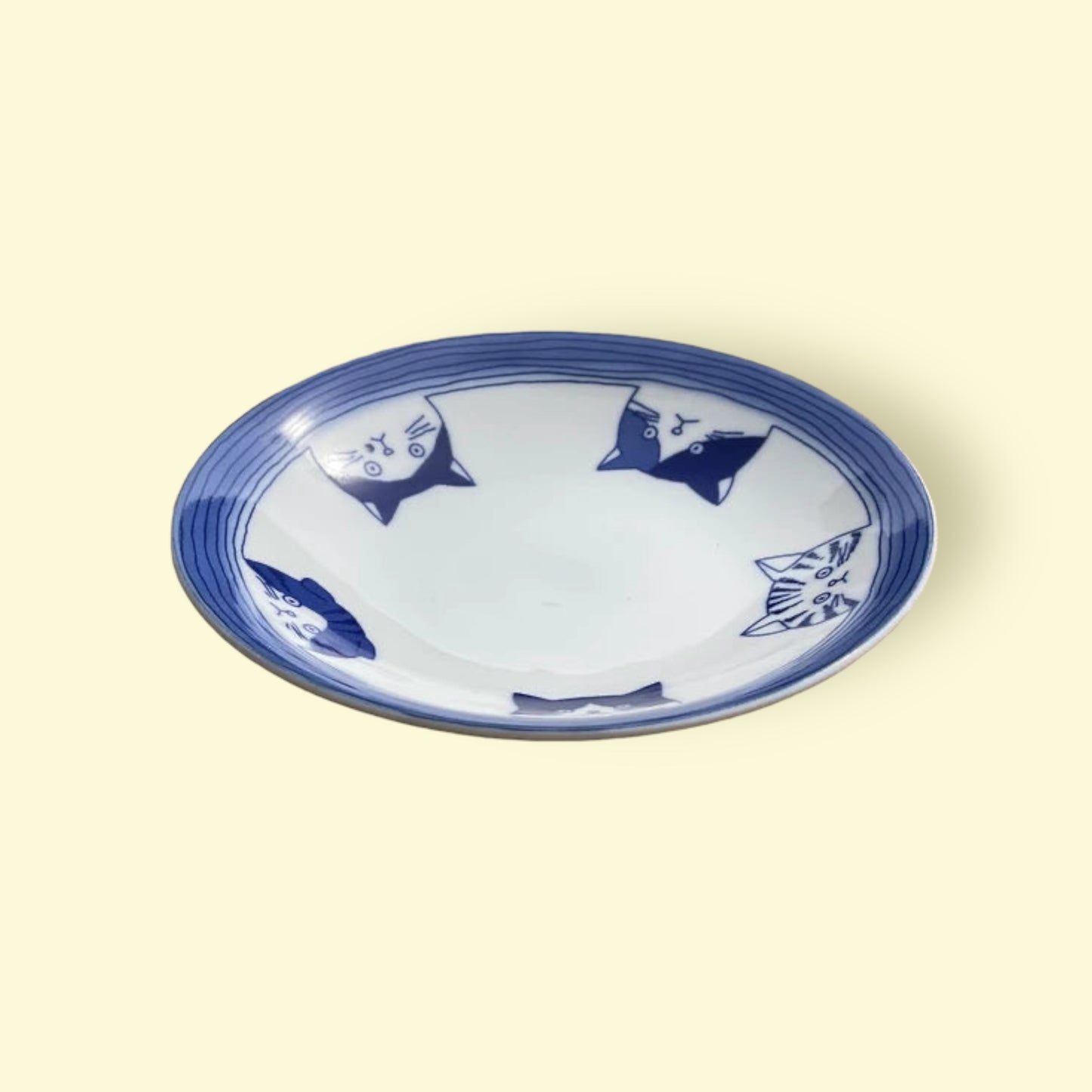 Bowl🌸Shichita 🐱13.8 cm ✨ All members present!💕Cat Bowl