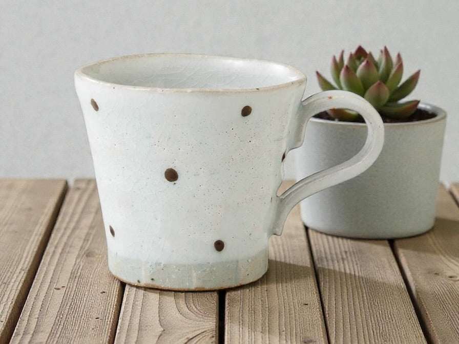 ☕✨ Japanese Mino Ware Mug – Handcrafted Ceramic