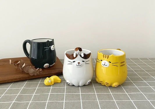 🐾 Chill with the Sitting Cats – Relaxing Time Mug 🐱☕