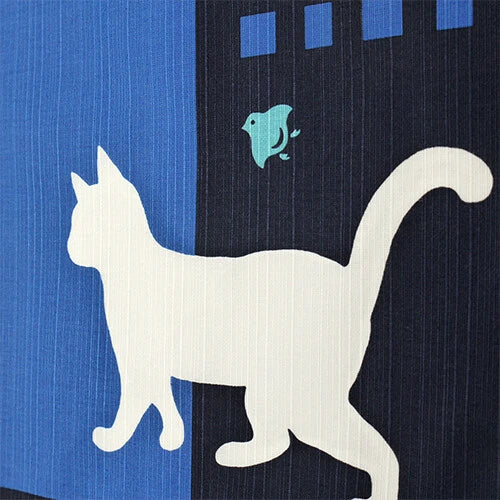 πΈβ¨ Transform Your Space: Exquisite Japanese Furoshiki/Poster πΌοΈ"Kofu cat and summer lanterns"