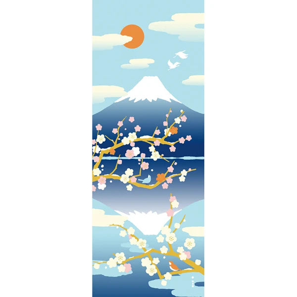 π Essential 'Tenugui' for Every Home! β¨ Sakasa Fuji, Blue