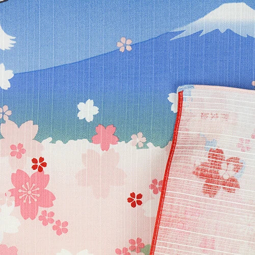 πΈβ¨ Transform Your Space: Exquisite Japanese Furoshiki/Poster πΌοΈ "Cherry Blossoms Mt.Fuji"