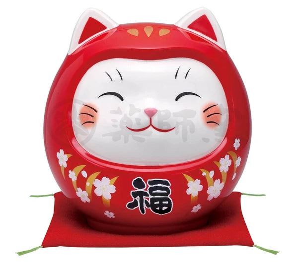 π±π Daruma Cat Coin Bank β A Touch of Fortune for Your Home! π΄πExtra Large size Red