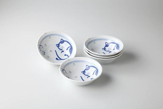 🐱💤 Sleepy Cat Bowl – Japanese Ceramic Dish