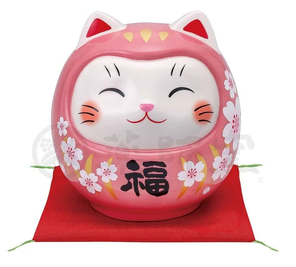 ๐ฑ๐ Daruma Cat Coin Bank โ A Touch of Fortune for Your Home! ๐ด๐Large size Pink