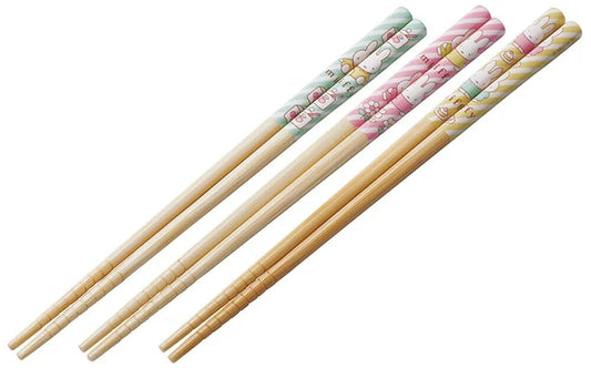 🐰 Miffy Bamboo Chopsticks – 21cm 🍱🌸