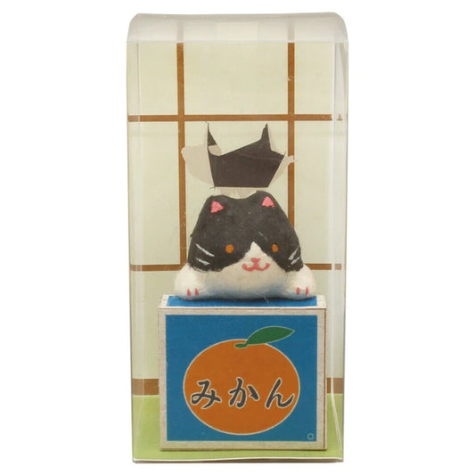Handmade Washi Cat in a Tiny World 🐱Black P-CASE