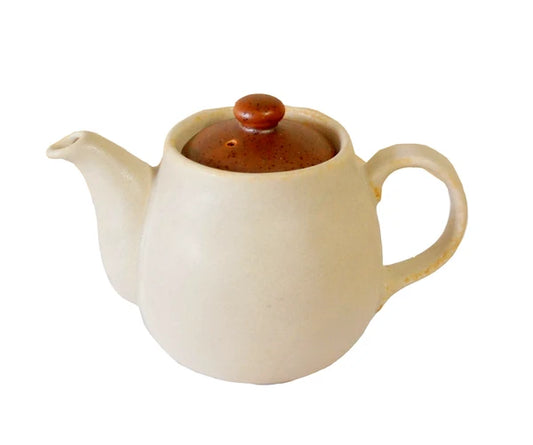 White🫖 Handmade Mini Teapot (with Tea Strainer)|Cozy Moments in a Cup 🍵