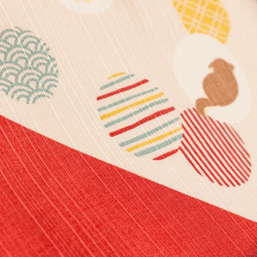 πΈβ¨ Transform Your Space: Exquisite Japanese Furoshiki/Poster πΌοΈ "The Mameshiba and the Komon Ball"