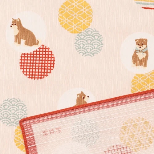 πΈβ¨ Transform Your Space: Exquisite Japanese Furoshiki/Poster πΌοΈ "The Mameshiba and the Komon Ball"