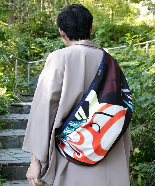 🎌 Ukiyo-e Flow Bag – Edo Art, Modern Motion 🌀Shibaraku
