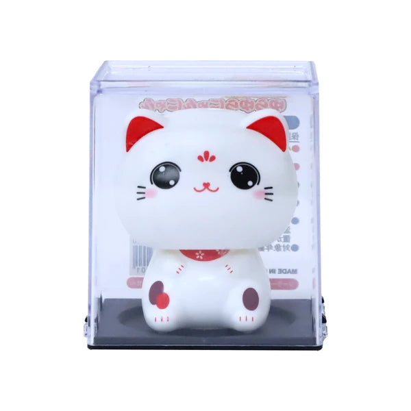 πMiniπ± Solar-Powered Nodding Cat: A Whimsical Touch of Japanese Charm πβ¨ (Eyes open)