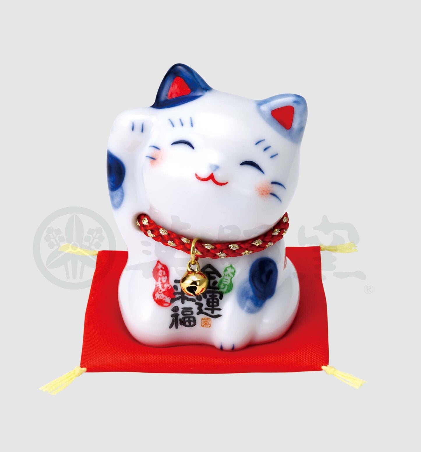 🐈✨Fortune Inviting Kitten Lucky Smiling Maneki-Neko Ornament 🔔 Brings Good Fortune