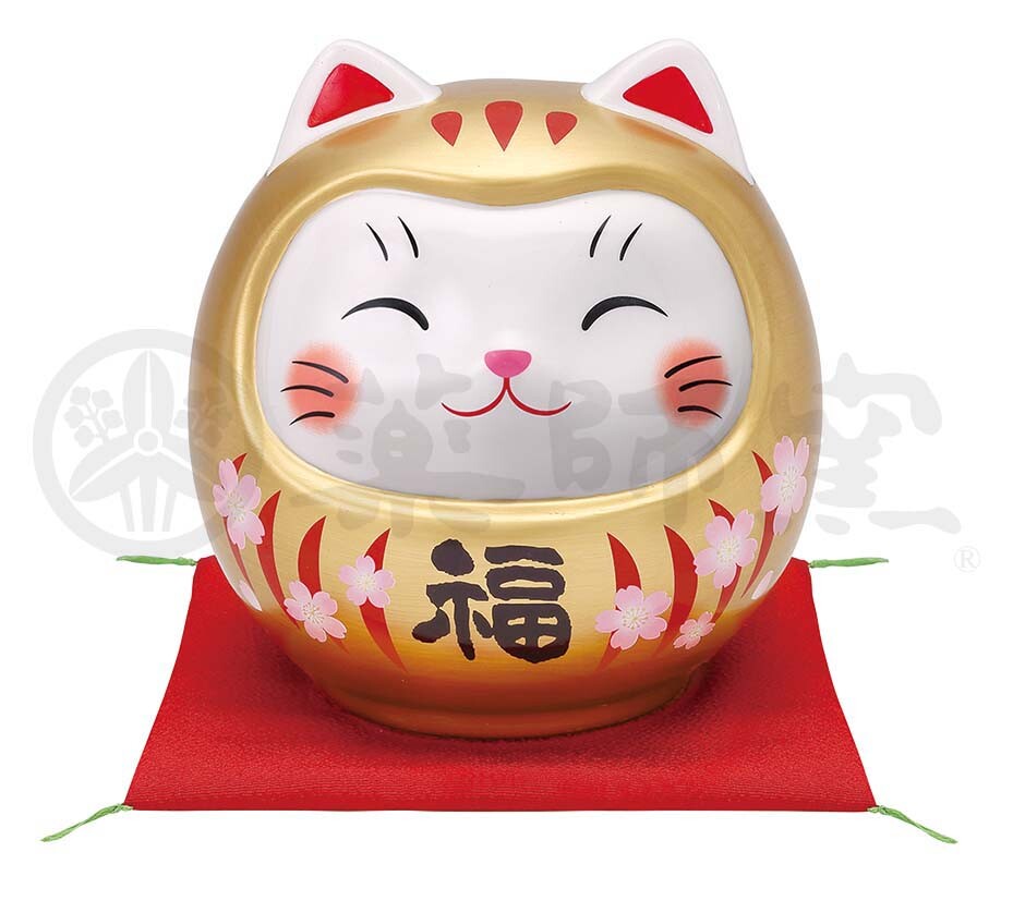 π±π Daruma Cat Coin Bank β A Touch of Fortune for Your Home! π΄πLarge size Gold