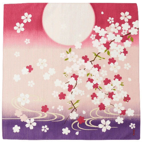 🌸✨ Transform Your Space: Exquisite Japanese Furoshiki/Poster 🖼️ "cherry blossoms and Japanese nightingale"