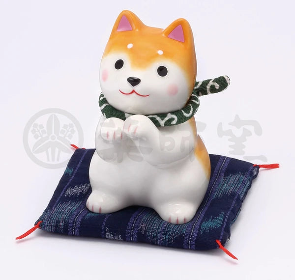 🐕🎐 Shiba Inu begging pose Ceramic Ornament – 10.5 cm Brown Large