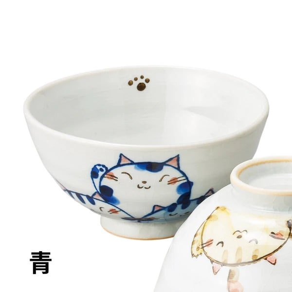 🐱🍚✨ Mino Ware Cat Rice Bowl – Microwave & Dishwasher Safe
