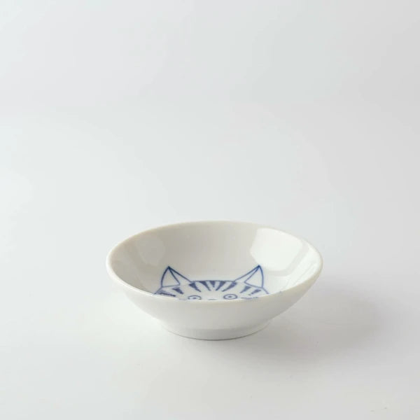 9cm🐾Beanpot✨Shichita's Whimsy: Enchanting Mino Ware Cat Dishes 🐾 Dora