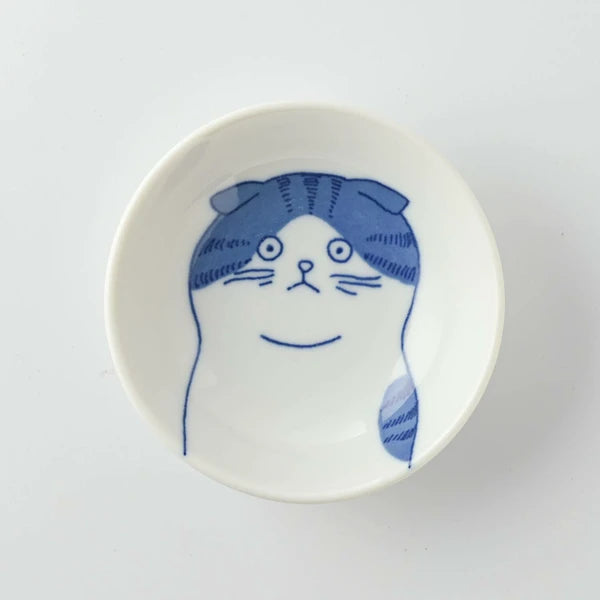 9cm🐾Beanpot✨Shichita's Whimsy: Enchanting Mino Ware Cat Dishes 🐾 Scottish