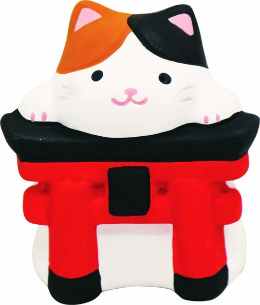 ⛩️✨ Mini  Torii Gate Omikuji Fortune Figurine – Fun Japanese Surprise