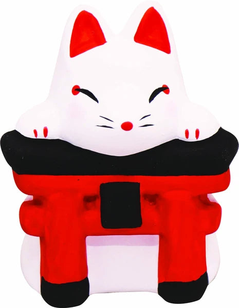 ⛩️✨ Mini  Torii Gate Omikuji Fortune Figurine – Fun Japanese Surprise