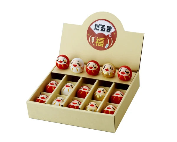 🔴⚪✨ Mini Daruma Figurines