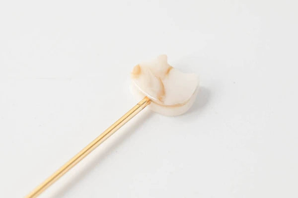 🐱✨ Gold Cat Charm Stirrer – Made in Japan